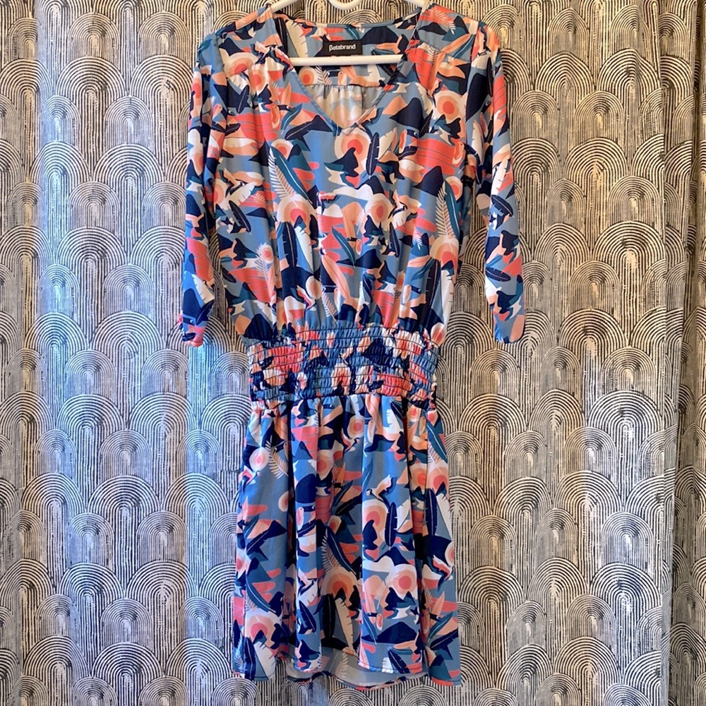 Betabrand Floral Drop Waist Dress/XS